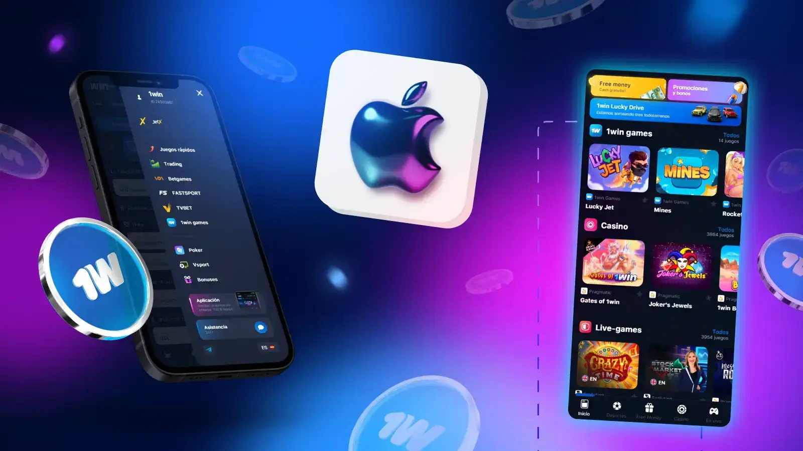 1win apps iOS