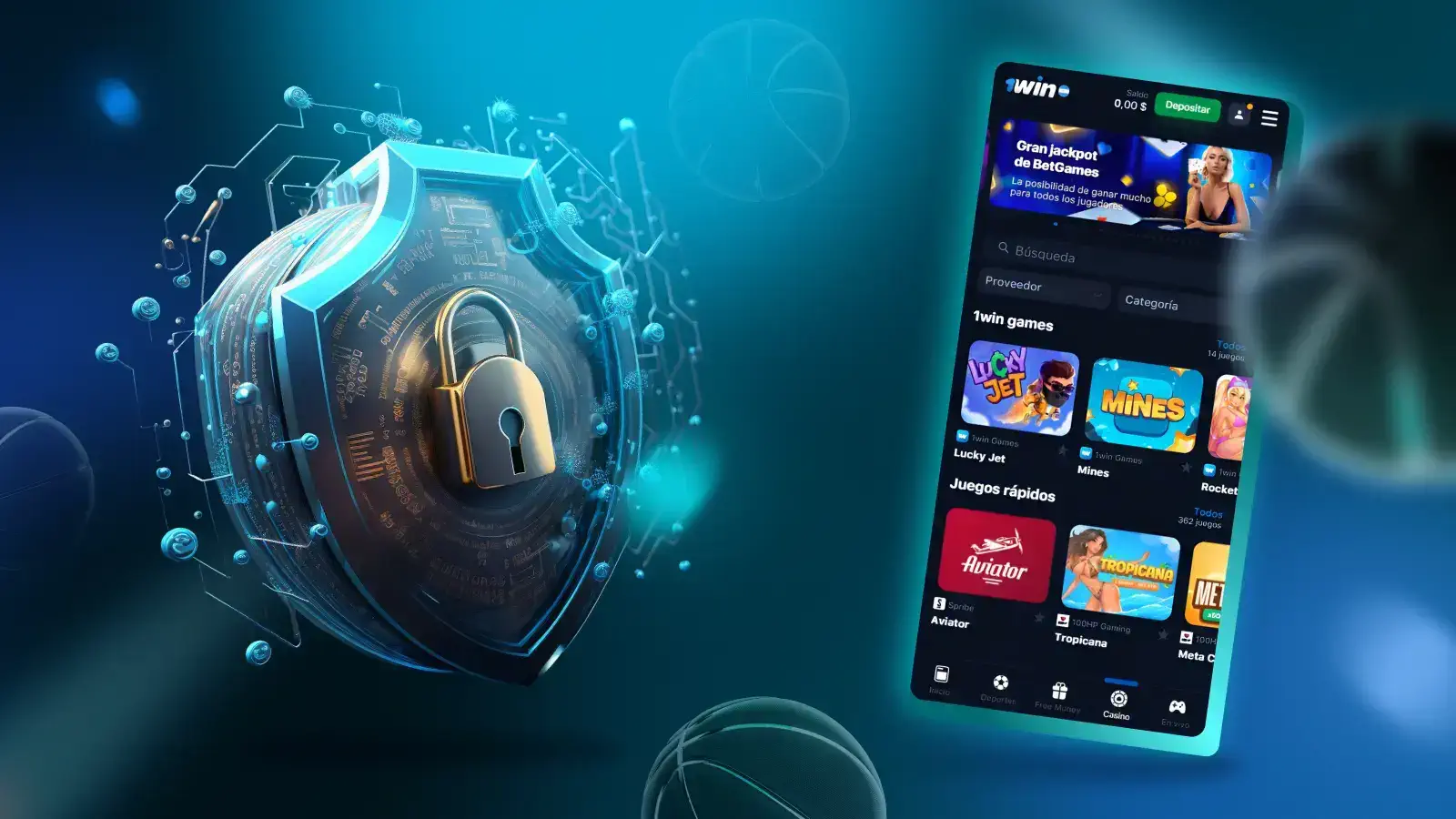 Seguridad 1win casino